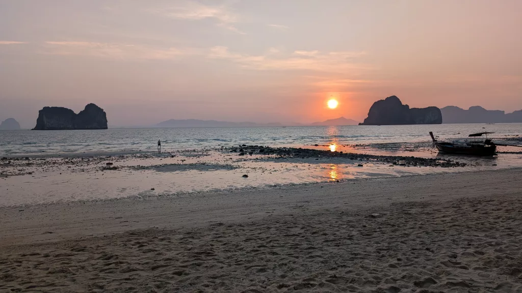 Sunrise on Koh Ngai in the Andaman Sea; part of our Thailand Travel Itinerary