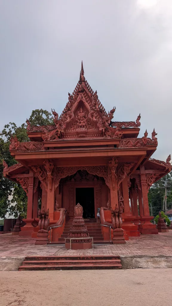 Red Temple in Koh Samui, Thailand